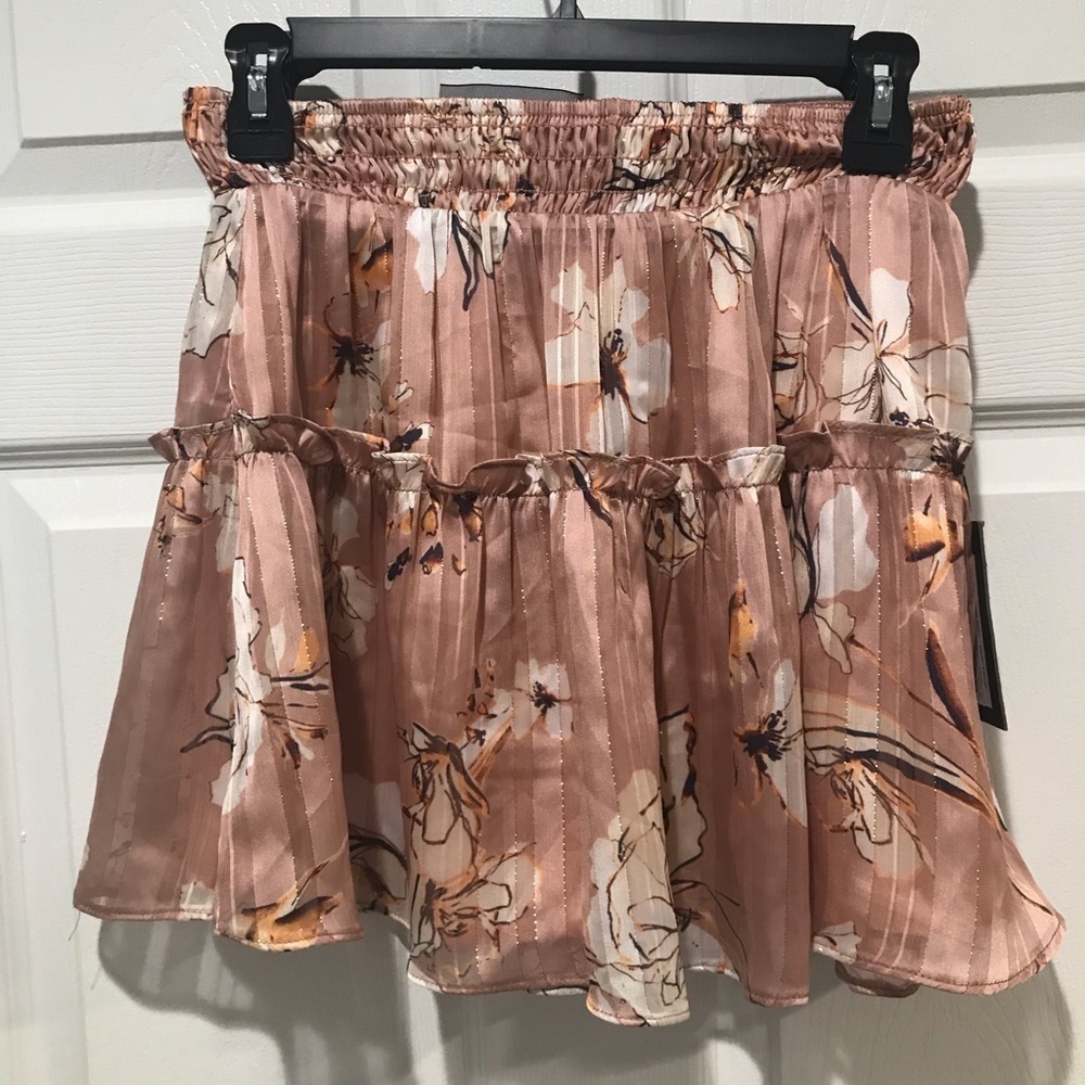 4SI3NNA Roanne Floral Print Smocked Skirt - Picture 2 of 4